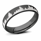 Forest Tree Ring for Her - Zirconium 5mm 