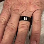 Jedi Order Symbol Star Wars Ring - Black Tungsten 8mm 