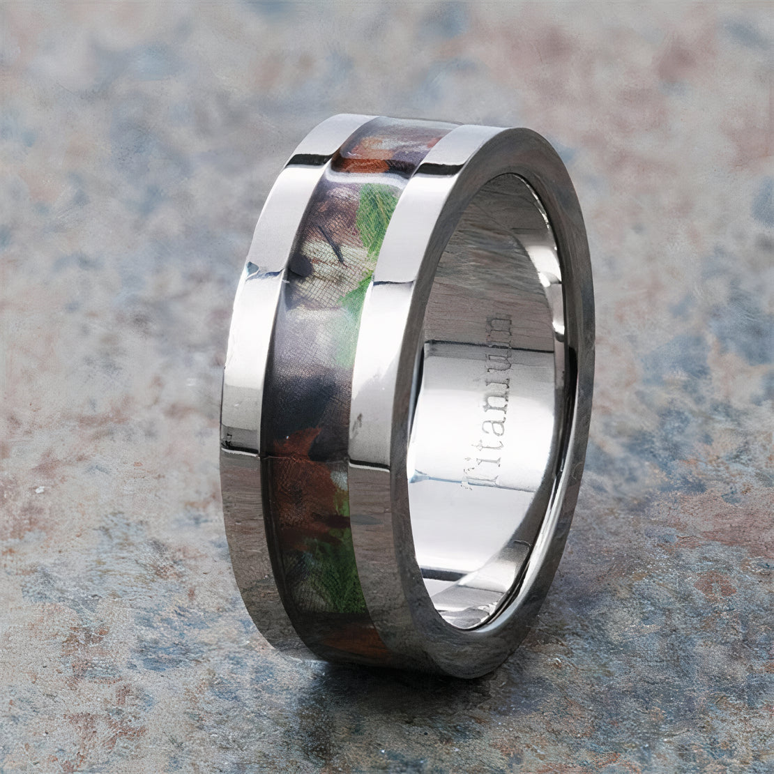 Flat Camo Ring 8mm  - Covert Capture Green 