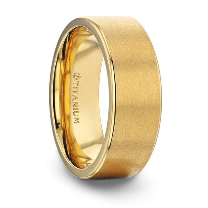 gold plated titanium ring