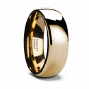 Traditional Gold Plated Tungsten Ring 