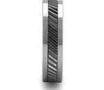 Gear Teeth Pattern Ceramic & Tungsten Ring 