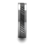 Gear Teeth Pattern Ceramic & Tungsten Ring 