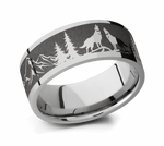 Wolf Mountain Pattern Ring 