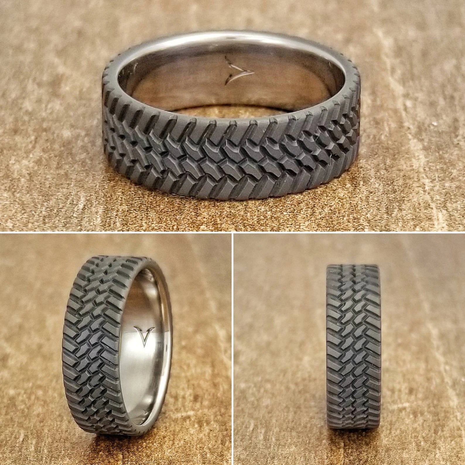 Off Roading Titanium Tire Tread Ring - Camo Ever After