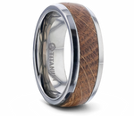 Whiskey Barrel Wedding Ring - Domed 