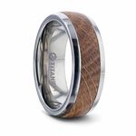 Whiskey Barrel Wedding Ring - Domed 