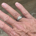 Jesus Fish Ring  - Titanium 8mm 