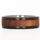 Koa Wood Ring with Carbon Fiber & Titanium 