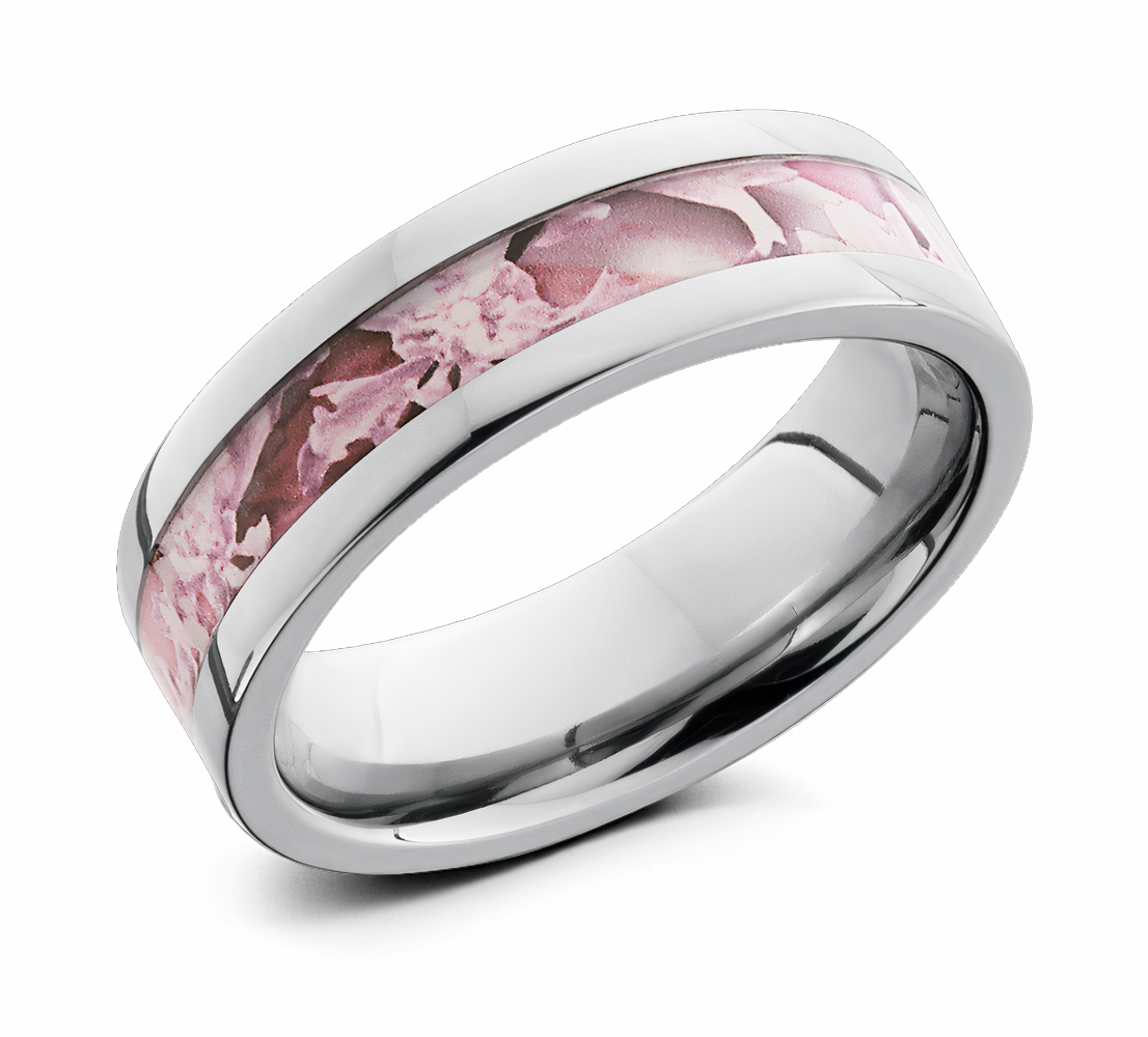 King's Pink Camo Ring - Titanium 6mm 