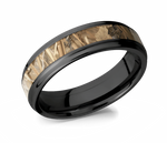 Black King's Field Camo Ring - Zirconium 6mm 