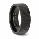 Knurled Ring in Black Titanium 