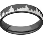 Forest Tree Ring for Her - Zirconium 5mm 