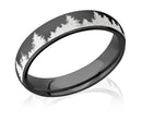 Forest Tree Ring for Her - Zirconium 5mm - Camo Ever After