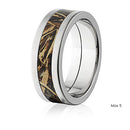 Realtree Wedding Ring 8mm Titanium in Brush Finish - Pick Pattern 