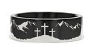 Crosses on Mountain Scenery Ring 