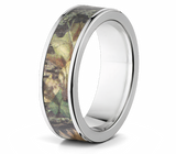 Mossy Oak New Breakup Camo Ring - 7mm Titanium 