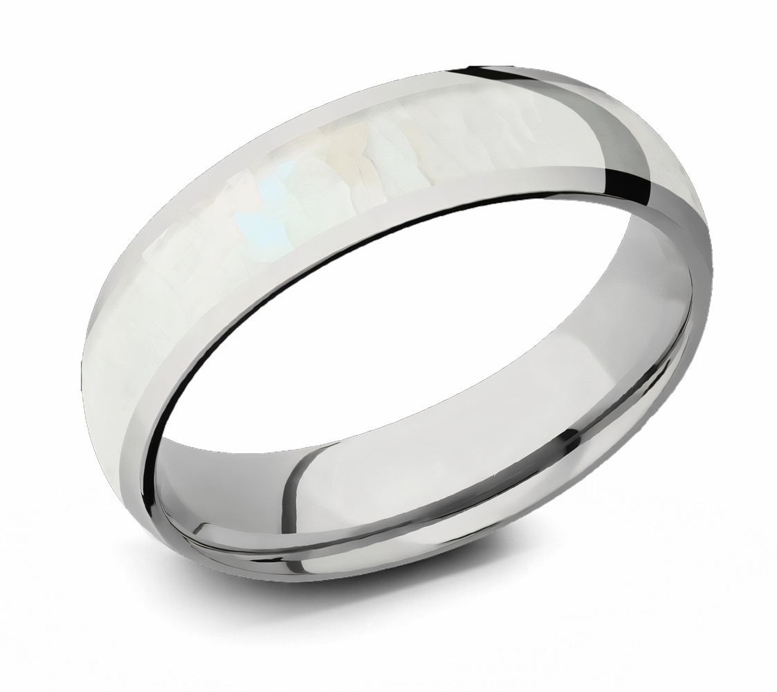 mother of pearl ring 6mm