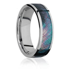 Titanium Black Mother of Pearl Ring 7mm 