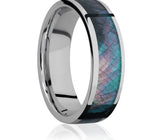 Titanium Black Mother of Pearl Ring 7mm 