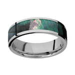 Titanium Black Mother of Pearl Ring 7mm 