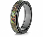 Mossy Oak Raised Center 6mm Black Ring 