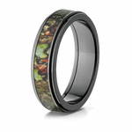 Mossy Oak Raised Center 6mm Black Ring 