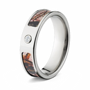 Mossy Oak Pink Breakup Camo Ring & Real Diamond - 6mm 