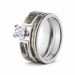 Mossy Oak Breakup Infinity Camo Ring Set for Her 