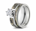 Mossy Oak Breakup Infinity Camo Ring Set for Her 