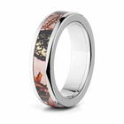 Mossy Oak Pink Breakup Camo Ring - 6mm Titanium 