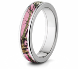 Womens Pink Camo Ring - Mossy Oak Break Up 5mm 