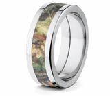 Mossy Oak Titanium 8mm Ring - Choose Pattern 