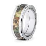 Mossy Oak Titanium 8mm Ring - Choose Pattern 