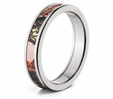Mossy Oak Pink Breakup Ring - Cobalt 4mm - Camo Ever After
