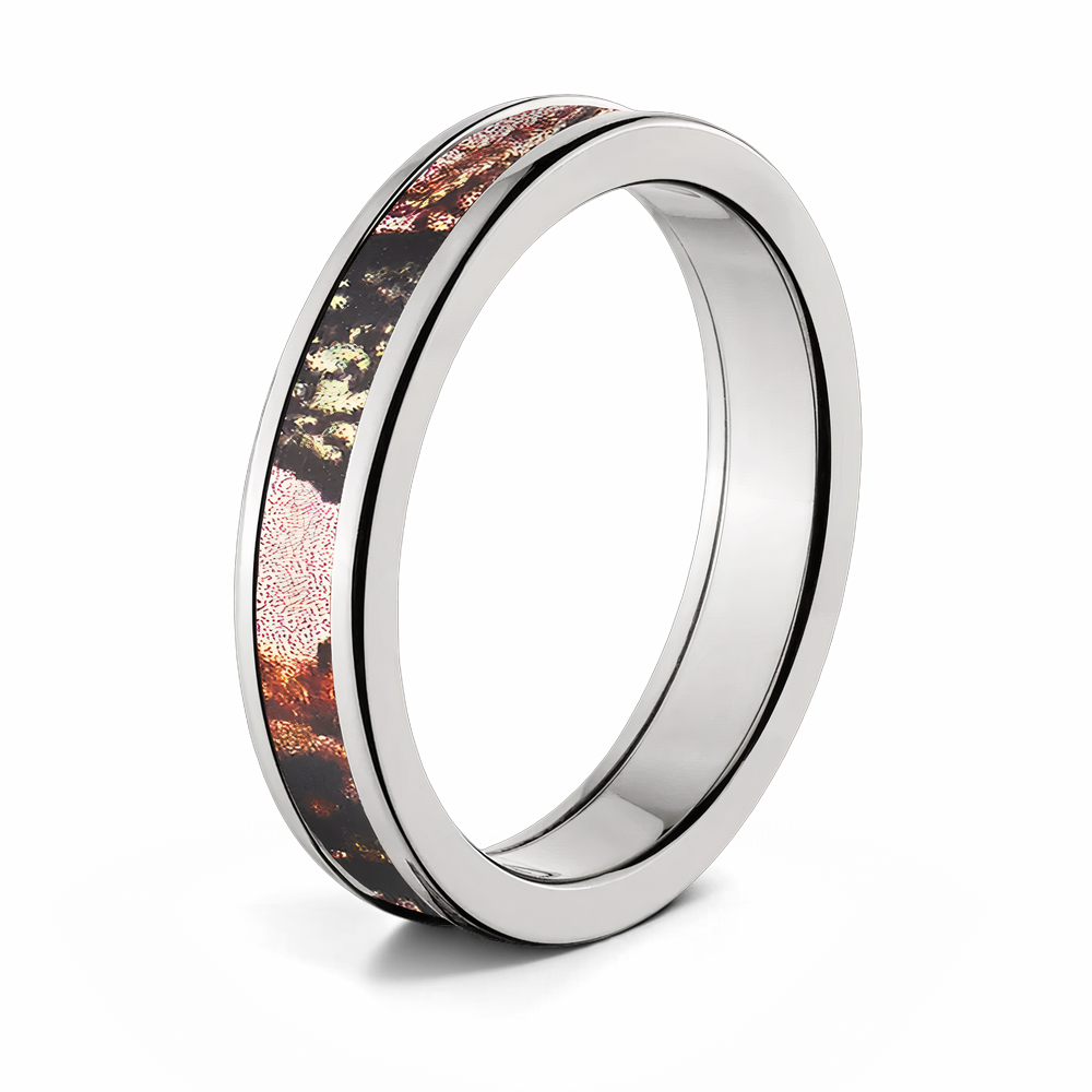 Mossy Oak Pink Breakup Ring - Cobalt 4mm - Camo Ever After