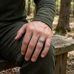 Mossy Oak Treestand Camo Ring - Titanium 7mm