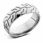 Motorcycle Tire Tread Ring - 8mm Titanium 