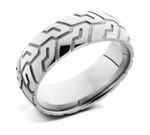 Motorcycle Tire Tread Ring - 8mm Titanium 