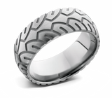Motorcycle Tire Ring - Titanium 8mm 