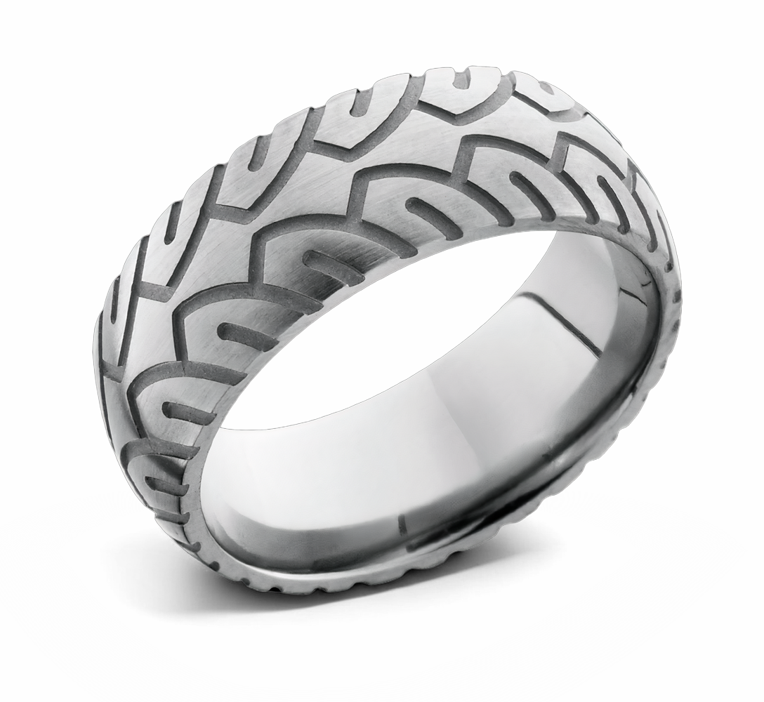 Motorcycle Tire Ring - Titanium 8mm 