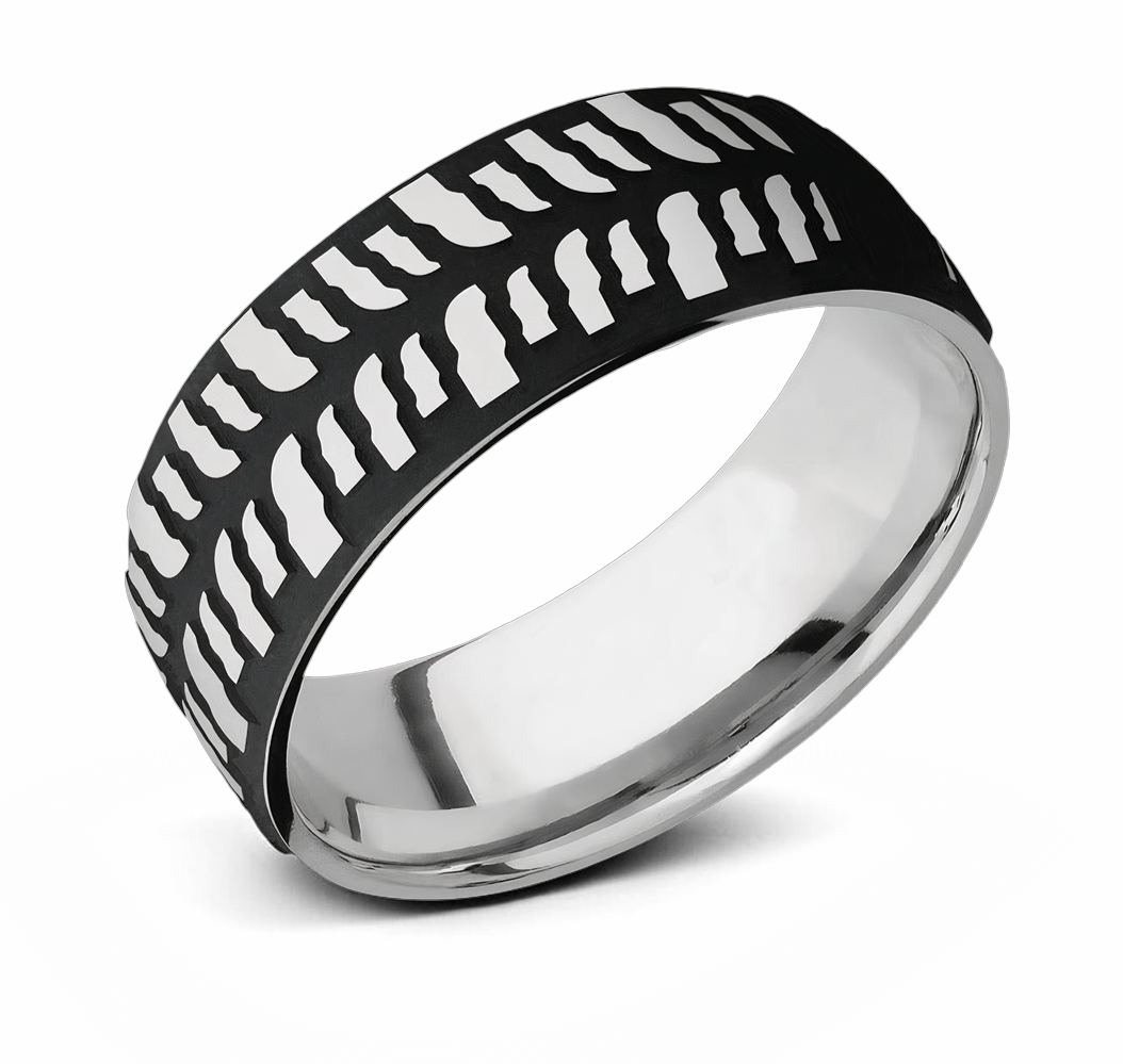 Mud Bogger Ring - 8mm Titanium 