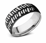 Mud Bogger Ring - 8mm Titanium 