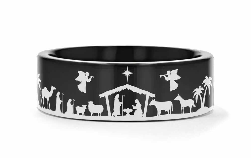 nativity scene ring