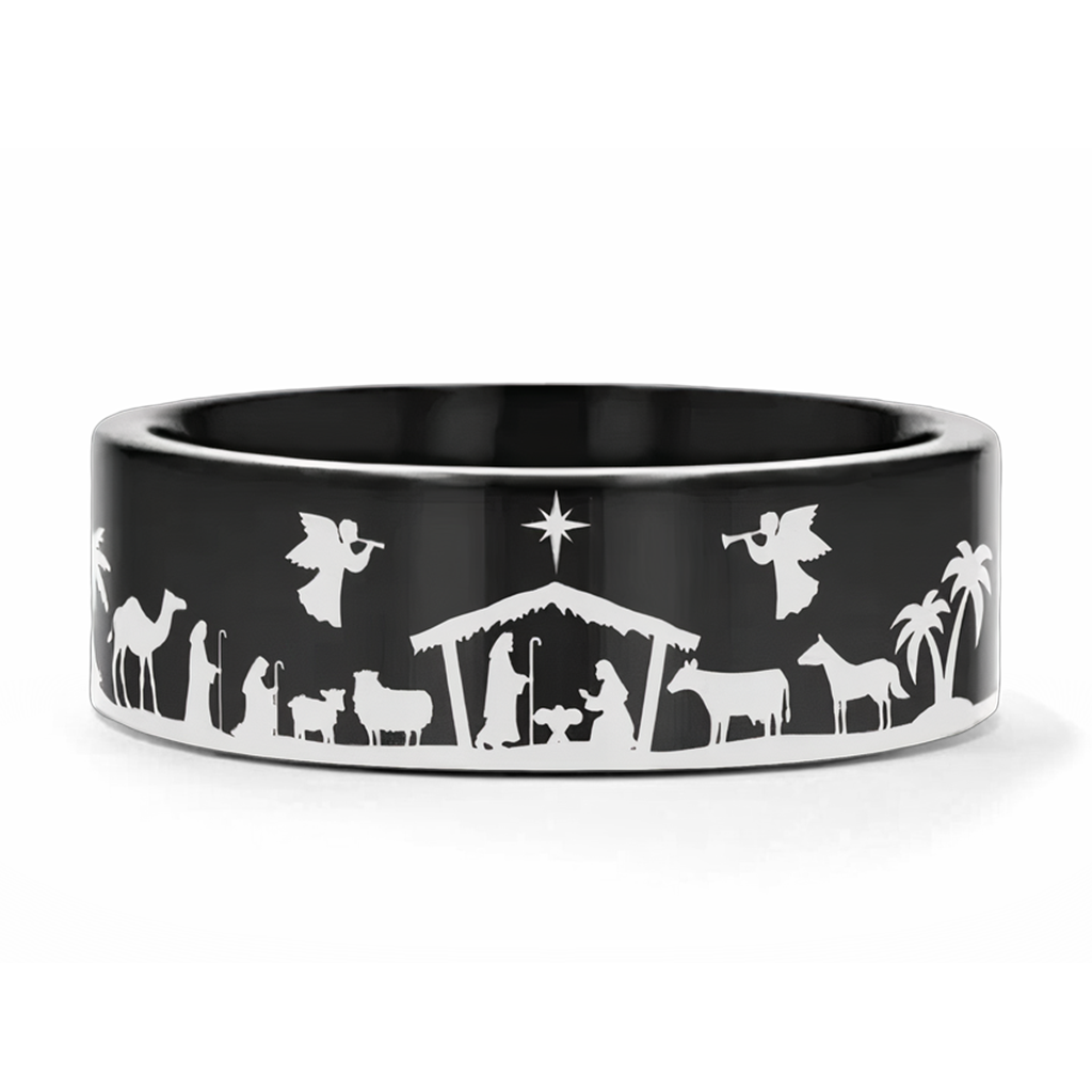 nativity scene ring