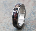 Natural Leaf Camo Ring 6mm - Moonlight Shadow 