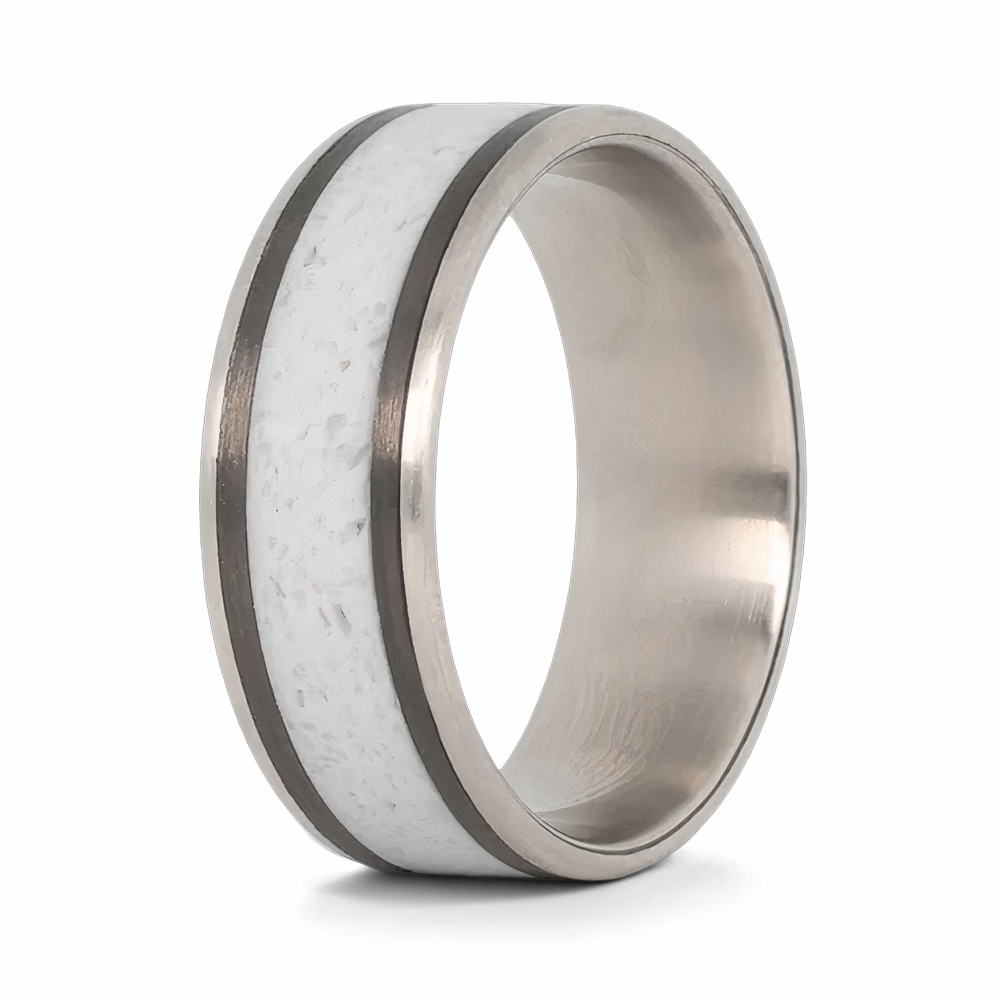 concrete carbon fiber and titanium ring