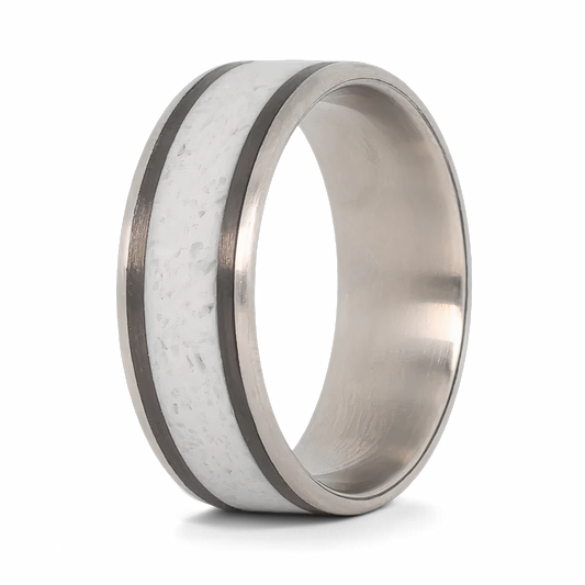 concrete carbon fiber and titanium ring