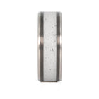 Concrete Wedding RIng with Carbon Fiber & Titanium Sleeve 