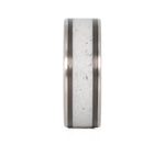 Concrete Wedding RIng with Carbon Fiber & Titanium Sleeve 
